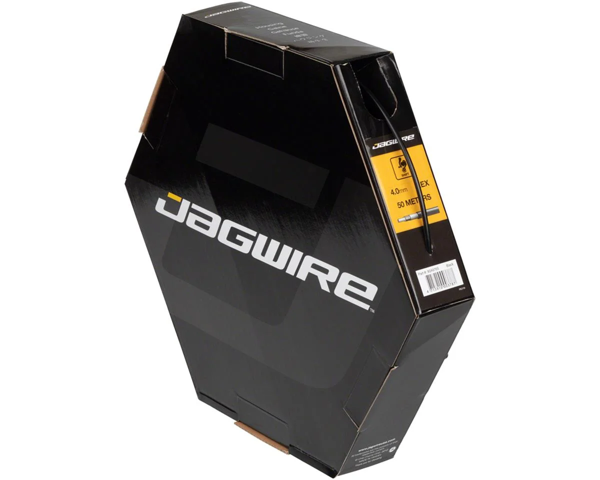 Jagwire Basics Derailleur Cable Housing File Box (Black) (4mm) (50 Meters)